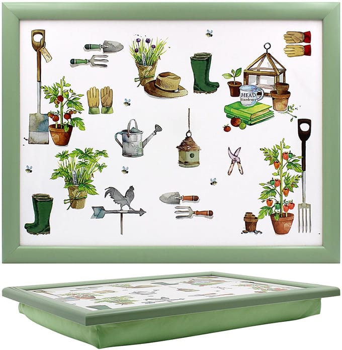 Lesser & Pavey Schootkussen Green Fingers - 39,5 x 29,5 cm - stevig blad