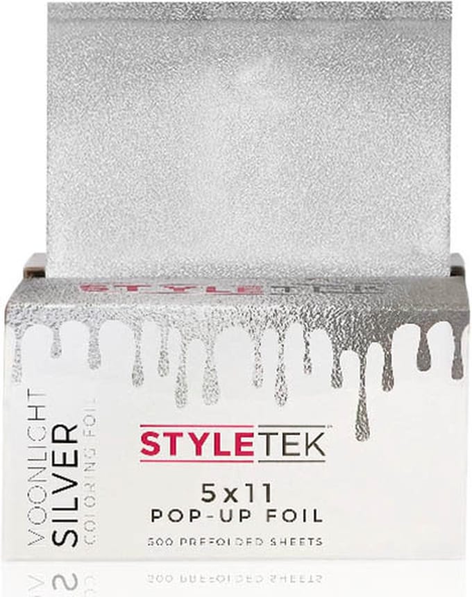 Styletek - Voorgevouwen 5x11 Pop Up Moonlight Silver Folie - 500 stuks