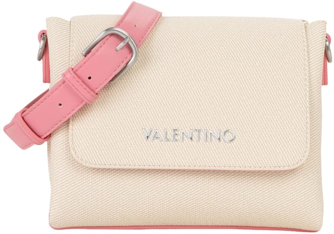 VALENTINO schoudertas Alexia Summer Flap Bag Nat / Rosa beige