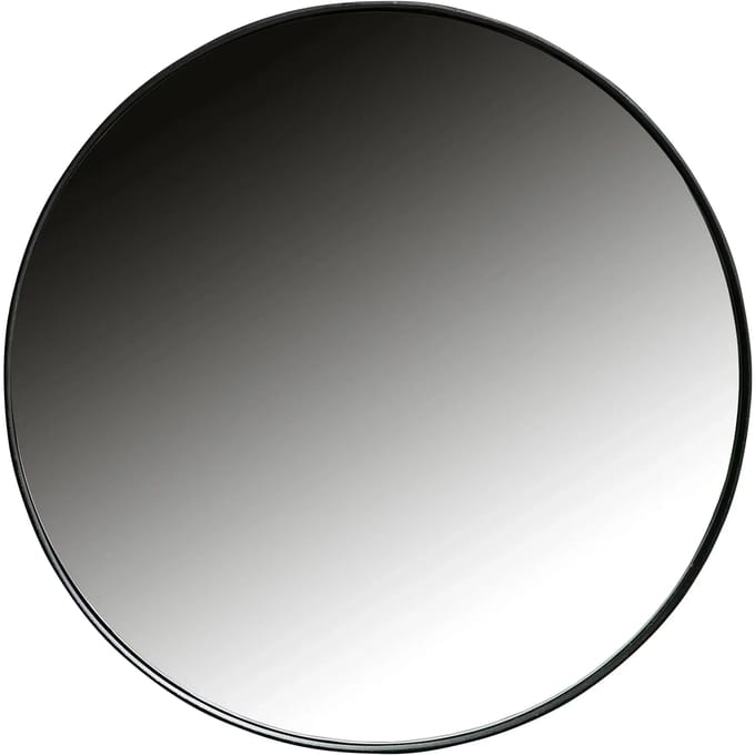 WOOOD Doutzen Spiegel - Metaal - Zwart - 80x80x5
