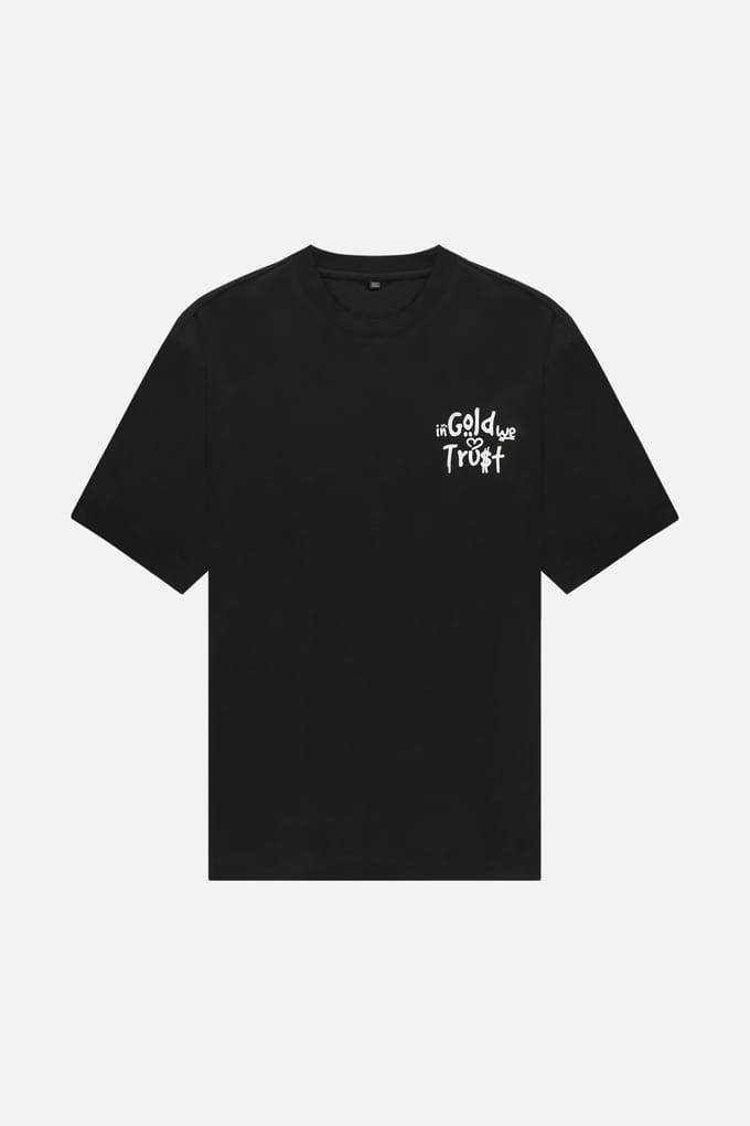 In Gold We Trust The Uni T Black Taglia: XL | Maglie Sportivi Outlet | Unisex | Nero