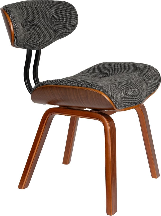Dutchbone Blackwood Eetkamerstoel Walnootkleur/ Grijs