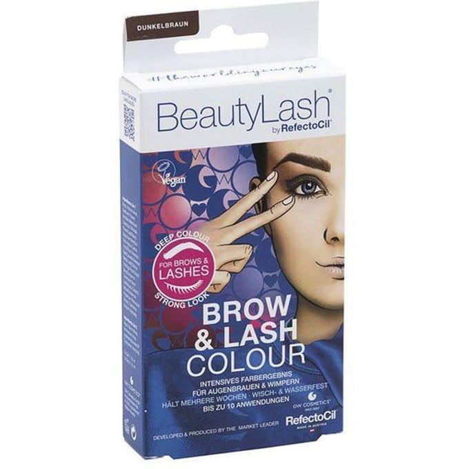 Refectocil BEAUTYLASH BROW & LASH COLOUR eyebrow and eyelash tint kit #Dark Brown 1 unit