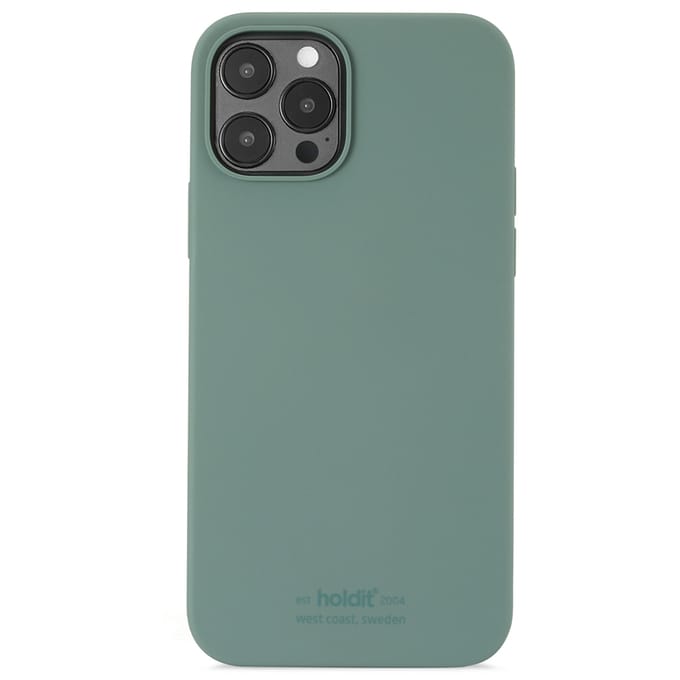 Holdit Silicone Case geschikt voor Apple iPhone 12 (Pro) - Moss Green