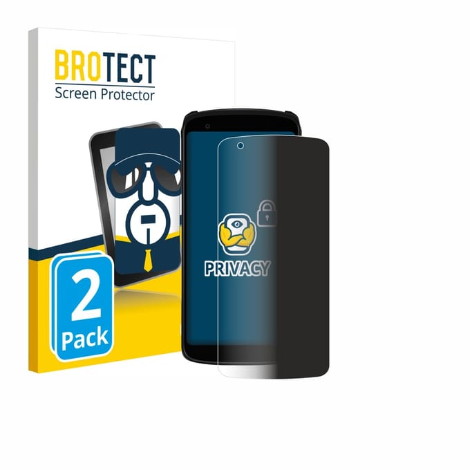 BROTECT - privacy screenprotector voor Zebra TC22R - Folie Beschermfolie Blauwlichtfilter 2 Stuks