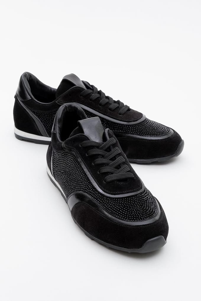 Bonia Strass Suède Leren Sneakers Dames
