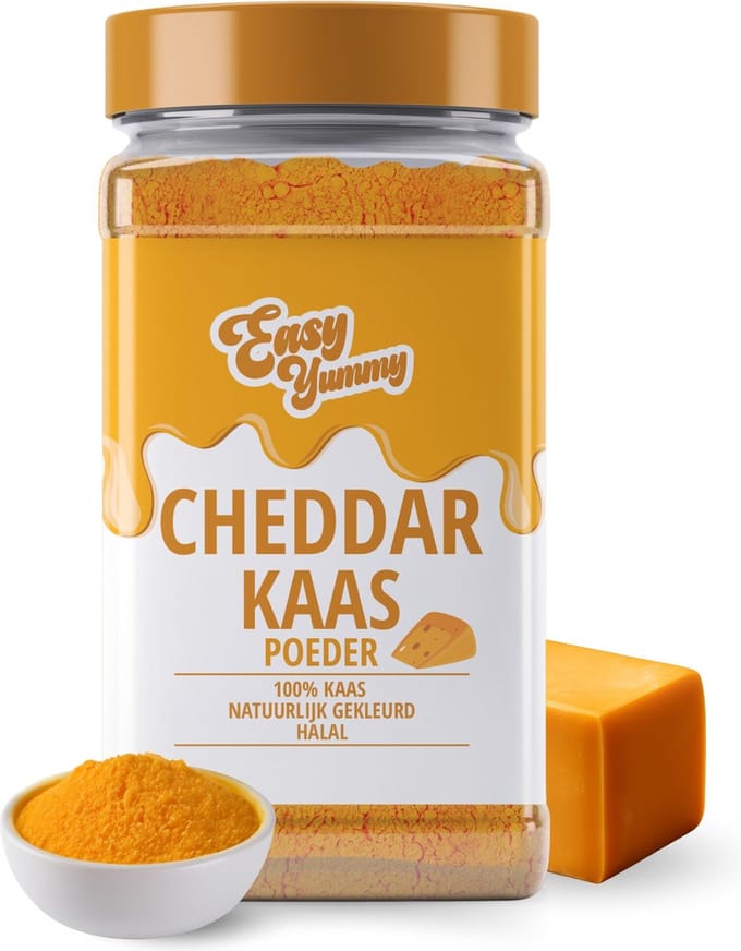 Easy Yummy Cheddar Kaaspoeder (300g), 100% Cheddar Kaaspoeder
