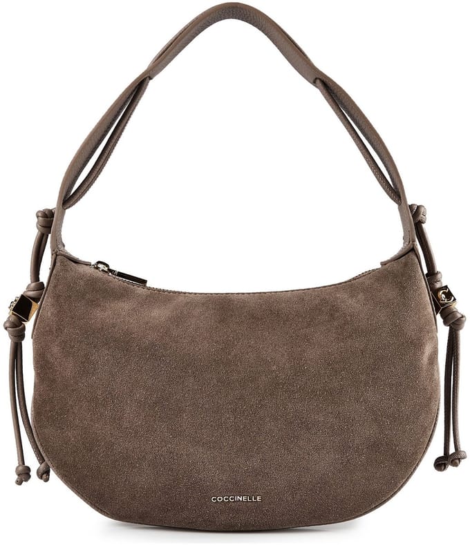 Coccinelle Thess Suede Bim - Schoudertas 29 cm (warm taupe)