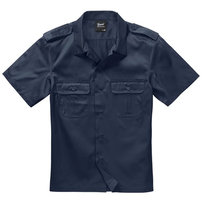 Brandit - US Overhemd - M - Blauw
