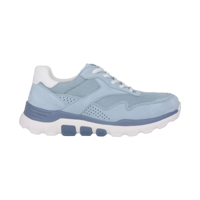 Gabor rollingsoft sensitive 86.986.16 - dames rollende wandelsneaker - Blauw - maat 40.5 (EU) 7 (UK)