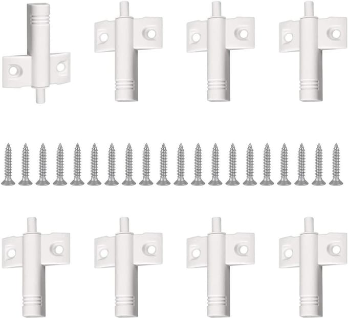 10 Stuks Soft Close Scharnier Buffer voor Keuken Kastdeuren en Lades - Geluidsdempers met Schroeven - Wit
