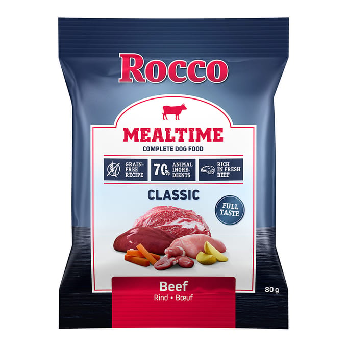 80 g Rocco Mealtime - Rund Hondenvoer