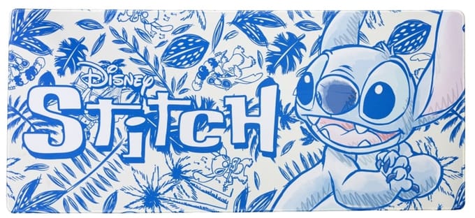 Stor Lilo & Stitch Muismat 80x35 Cm Blauw