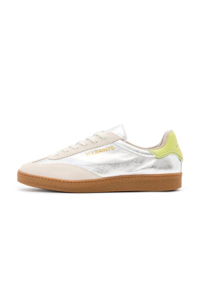 AllSaints Thelma Met Sneaker Silver/off White Taglia: 36 | Sneakers Outlet | Donna | Bianco