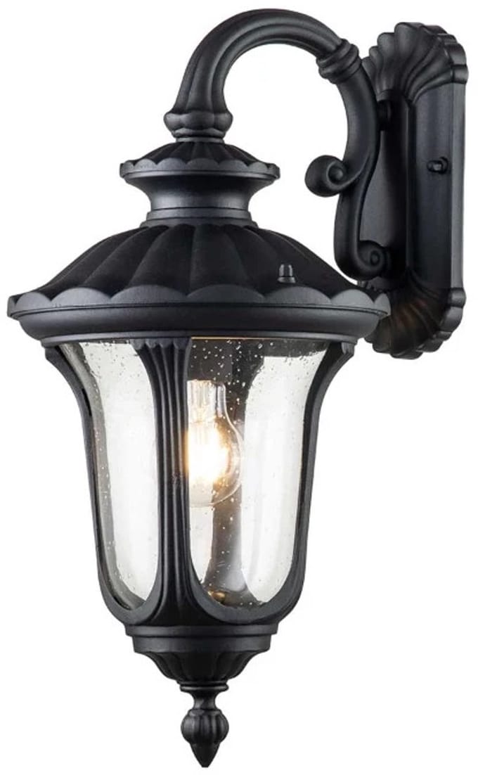 Elstead Lighting LED Wand Buitenlamp Chicago | 1X E27 Max 60W | IP44 | Dimbaar | Textured Black
