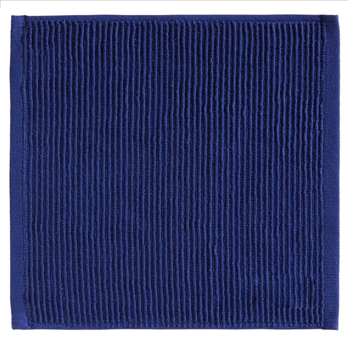 DDDDD - Vaatdoeken Set - Set van 4 stuks - Katoen - 30x30 cm - Gestreept - Blauw