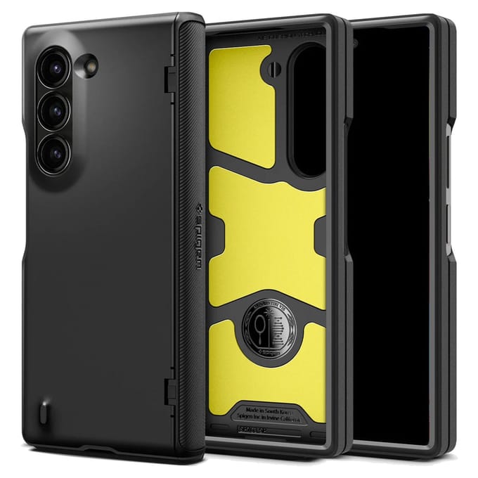 Spigen Slim Armor Pro Backcover voor de Samsung Galaxy Z Fold 6 - Zwart