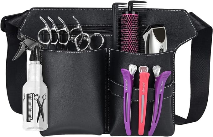 CRLYN® Kapperskoffer - Kapperstas - Visagie - Cosmetica Organizer - Zwart