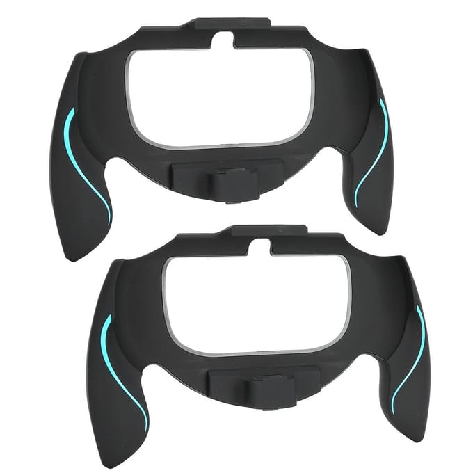 2 stuks Game Machine Gebogen Handvat Grip Cover voor Sony PSV1000 Game Console voor PSVITAblauw blauw