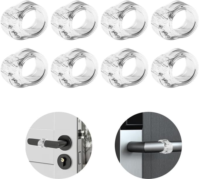 Dailygoods- Deurstoppers voor binnendeuren - PVC - 6 stuks - Raamstoppers - Deurvastzetters - Antislip. - Deurstopper