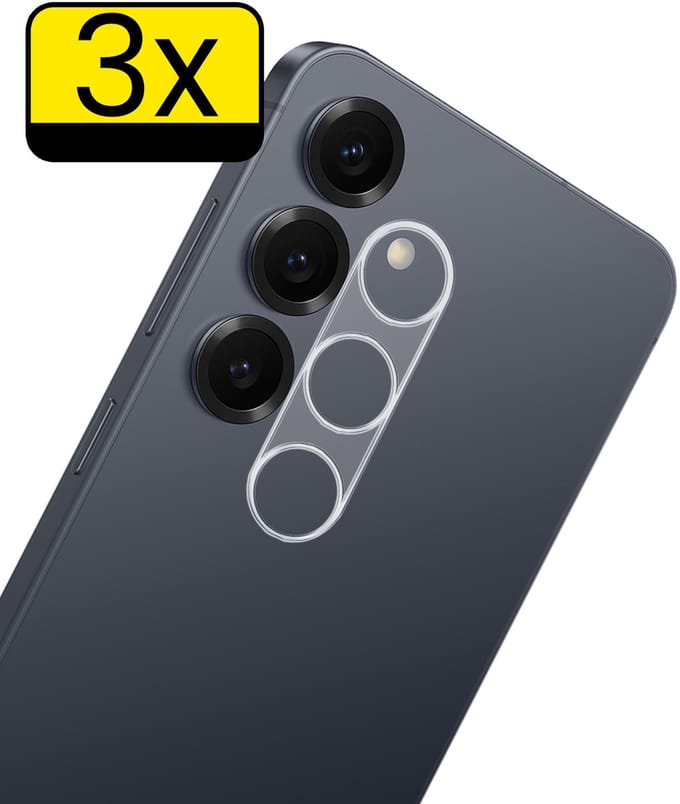 Camera Lens Protector - Geschikt voor Samsung Galaxy S26 - 3 Stuks - Camera Screenprotector - Beschermglas - Gehard Glas - Tempered Glass - Screen Protector