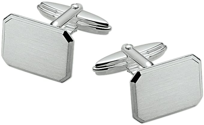 manchetknopen poli/mat echt zilver 925 - 13.21594