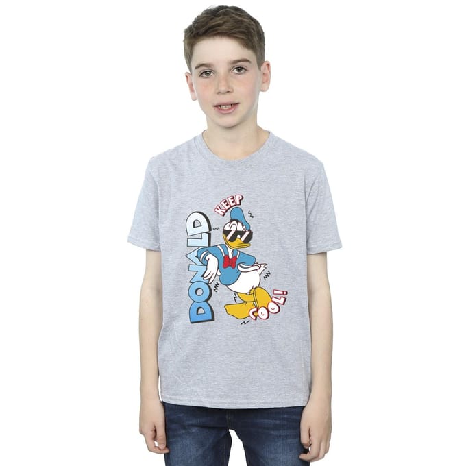 Disney Jongens Donald Duck Cool T-shirt (Sportgrijs)