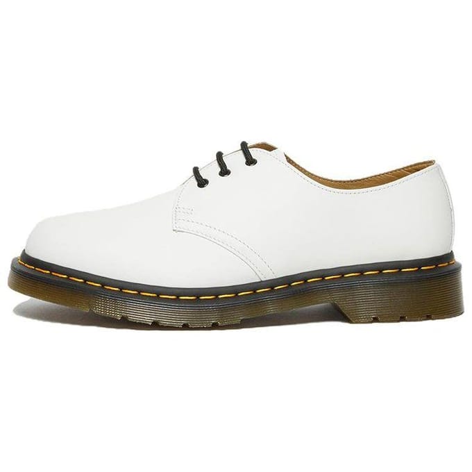 Dr. Martens 1461 Cuir Minimaliste Bottines Quotidiennes Bottes Homme Blanc 26226100 39 white