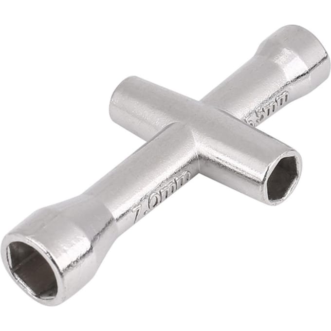 Outil de chenille télécommandé, accessoire métallique, douille de clé cruciforme 4/5/5,5/7 mm white