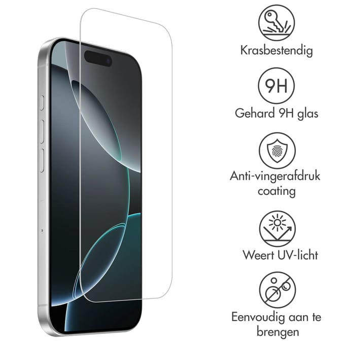 Accezz Screen Protector - Geschikt voor Apple iPhone 17 Air - Gehard Glas Screenprotector