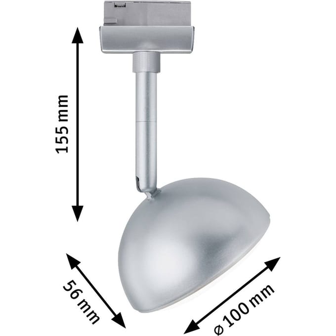 Paulmann URail Hemi LED spot 3.000K chroom