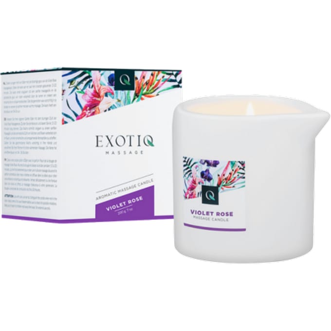 Exotiq - Massagekaars - Massage Kaars - Massage Candle - Violet Rose - 200g
