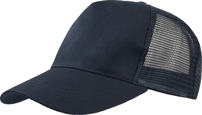 Atlantis Rapper Cotton 5 Panel Trucker Cap (Marine/Navy)