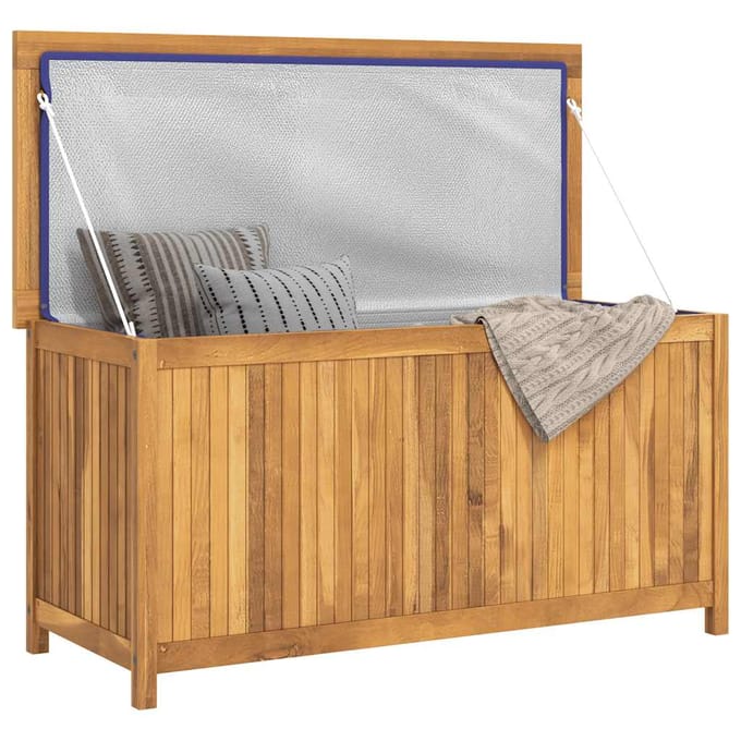 vidaXL - Tuinbox - 114x50x58 - cm - massief - teakhout