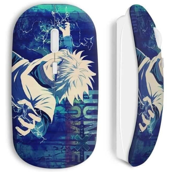 Draadloze muis - Hunter x Hunter - Killua - WiFi USB-stick inbegrepen - Compatibel met Mac en PC - Kleur blauw