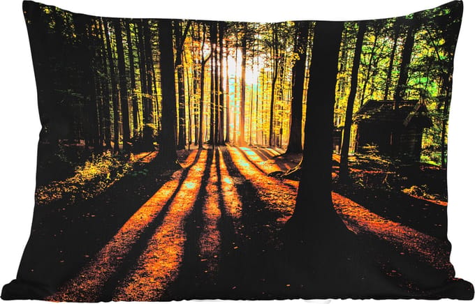 Buitenkussens - Tuin - Zon - Bomen - Bos - Landschap - Natuur - 50x30 cm