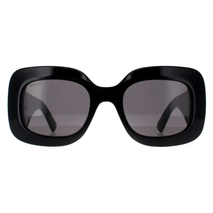 Gucci vierkant dames zwart met zilvergrijs GG1695S