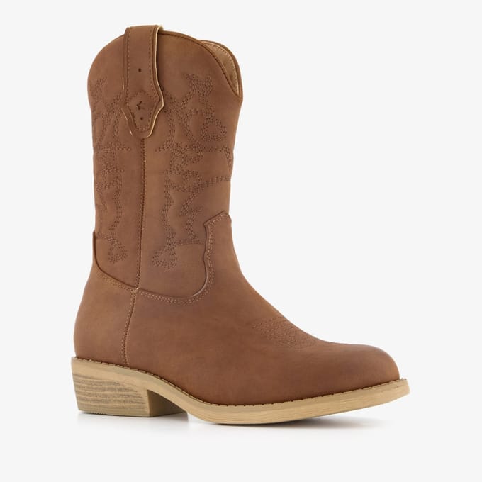 Blue Box meisjes cowboylaarzen cognac - Maat 33