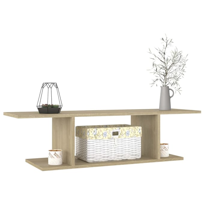 vidaXL - Tv-wandmeubel - 103x30x26,5 - cm - sonoma - eikenkleurig