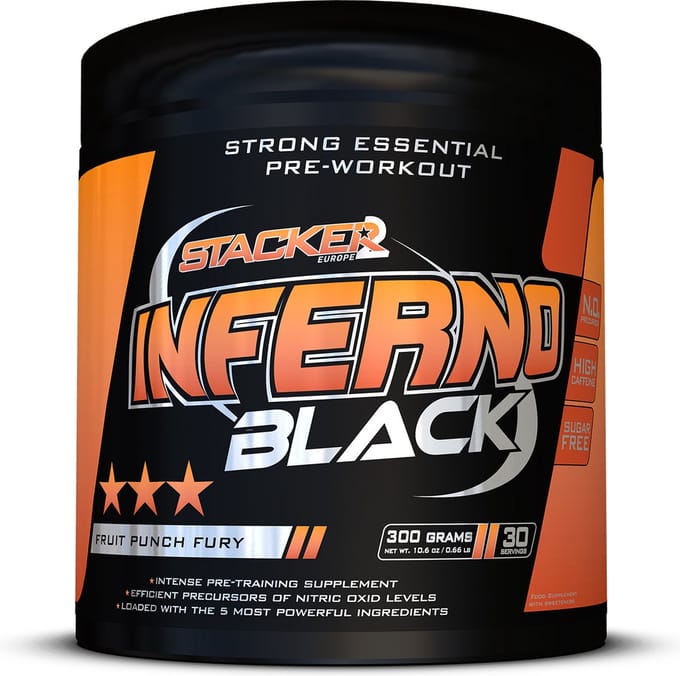Stacker 2 Inferno Black 30 servings-Fruit Punch