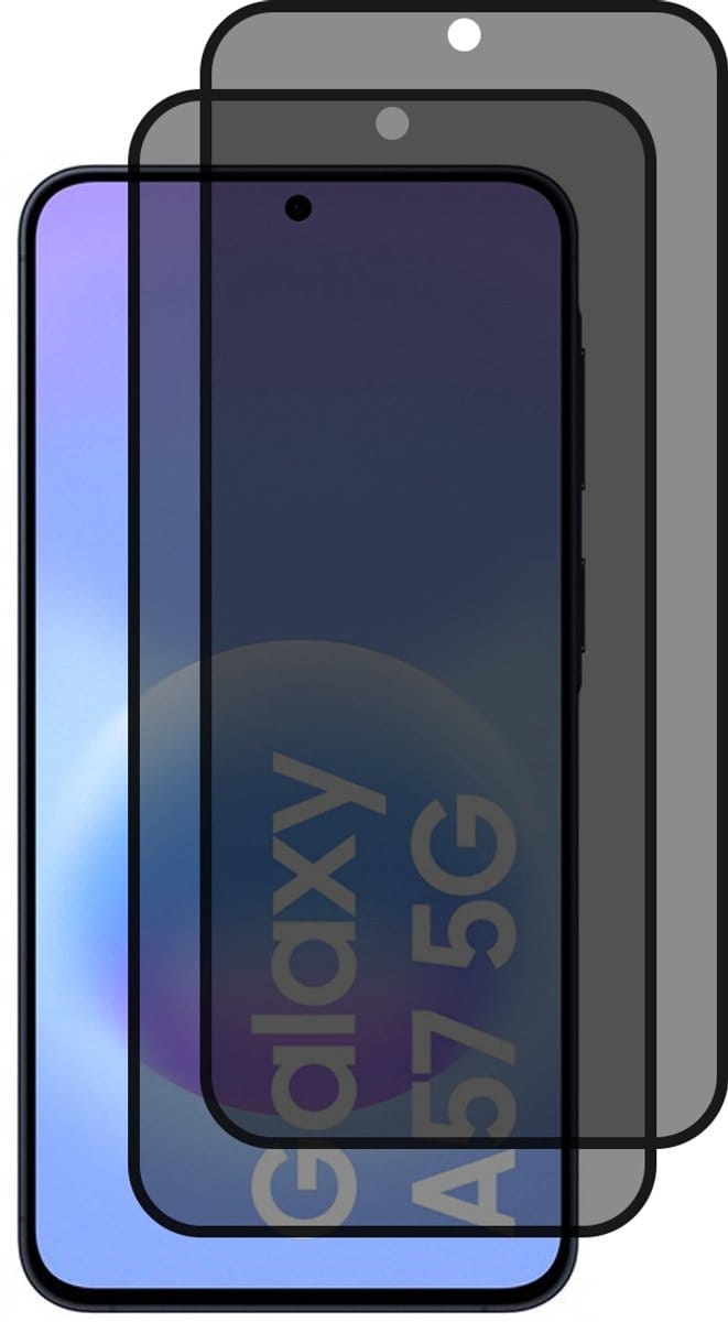 Samsung Galaxy A57 Privacy Screenprotectors gehard glas tempered glass - 2 stuks