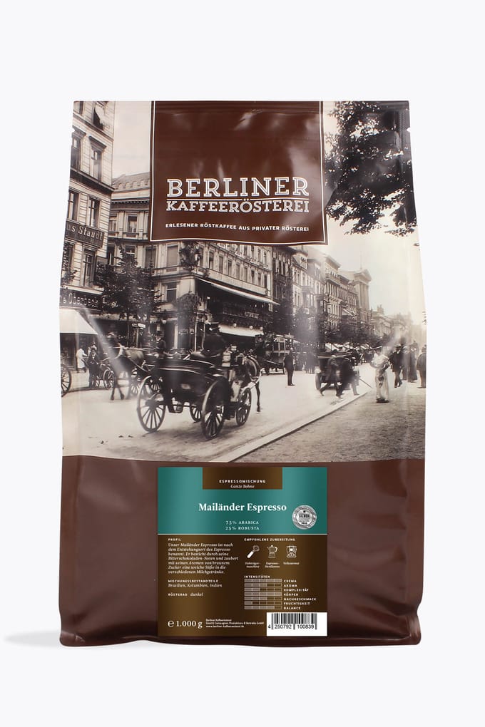 Berliner Kaffeerösterei Mailänder Espresso 1kg