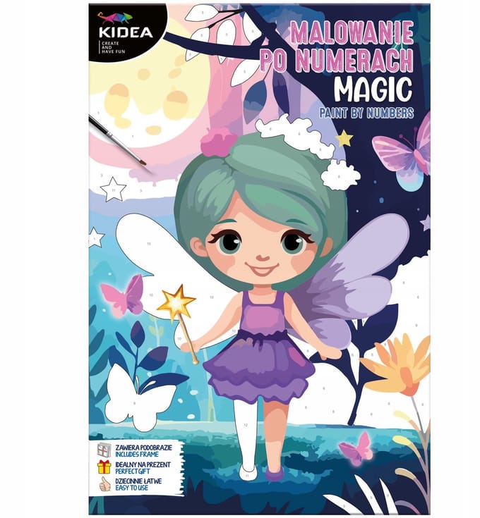 Magische Fee Schilderen op Nummer Kit voor Kinderen - 30x20cm