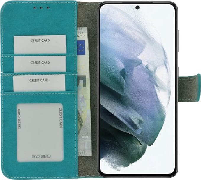 Samsung Galaxy A51/ A51s Hoesje -  Bookcase - Wallet hoesje Turquoise