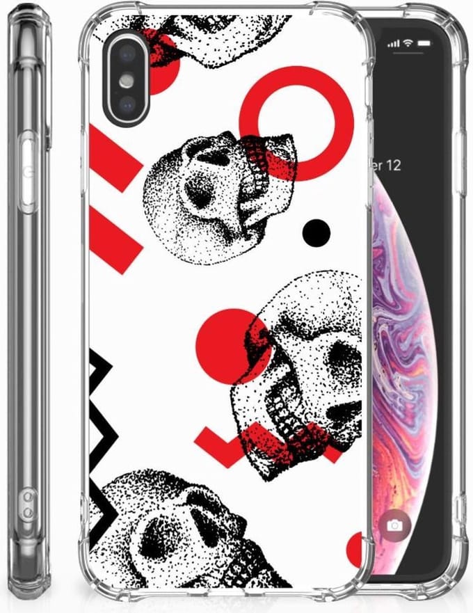 Extreme Case Apple iPhone Xs Max Skull Red