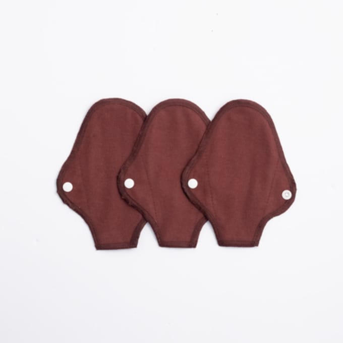 ImseVimse wasbare inlegkruisjes voor strings - 3 stuks - warm bruin