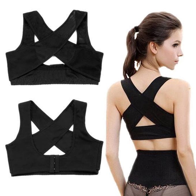 Dames rugband - Rugbrace - maat L - Zwart