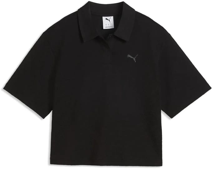 Puma Class Relaxed Polo Korte Mouw Poloshirt Zwart S Vrouw