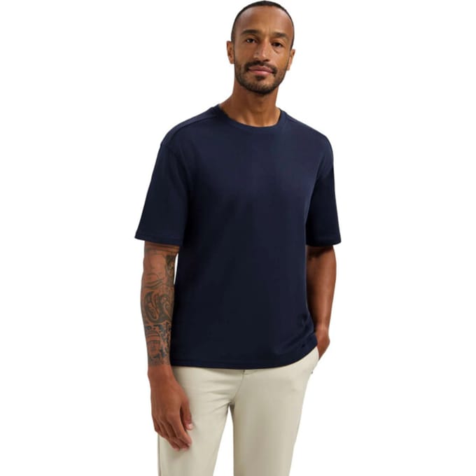 No Excess T-shirt crewneck solid heavy interl night