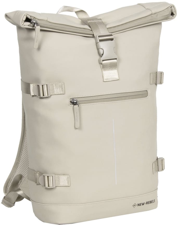 New Rebels William Riverside Beige 19L Rugzak Waterafstotend Laptop 15.6